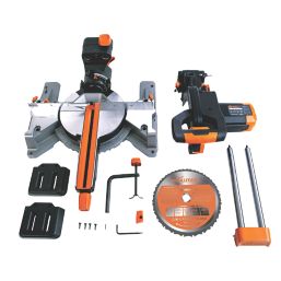 Evolution R255SMS 255mm  Electric Single-Bevel Sliding Multi-Material Mitre Saw 110V