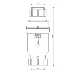 McAlpine MACVALVE-1 Basin Self-Closing Waste Valve 1 1/4" x 1 1/4"