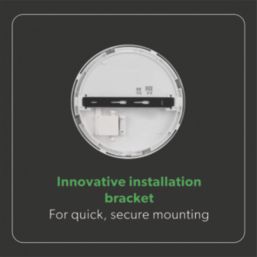 4lite PAVIA LED Wall/Ceiling Light Bulkhead  White 22W 2500lm