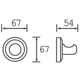 Bristan Solo Robe Hook Chrome