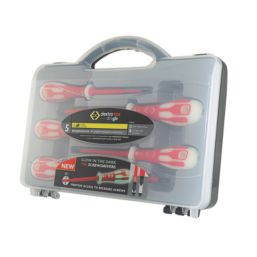 C.K Dextro Glo Slim Mixed VDE Screwdriver Set 5 Pieces - Screwfix