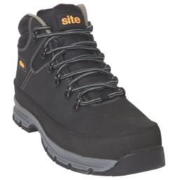 Site Bronzite Size 7 Black Steel Toe Cap Safety Boots Screwfix