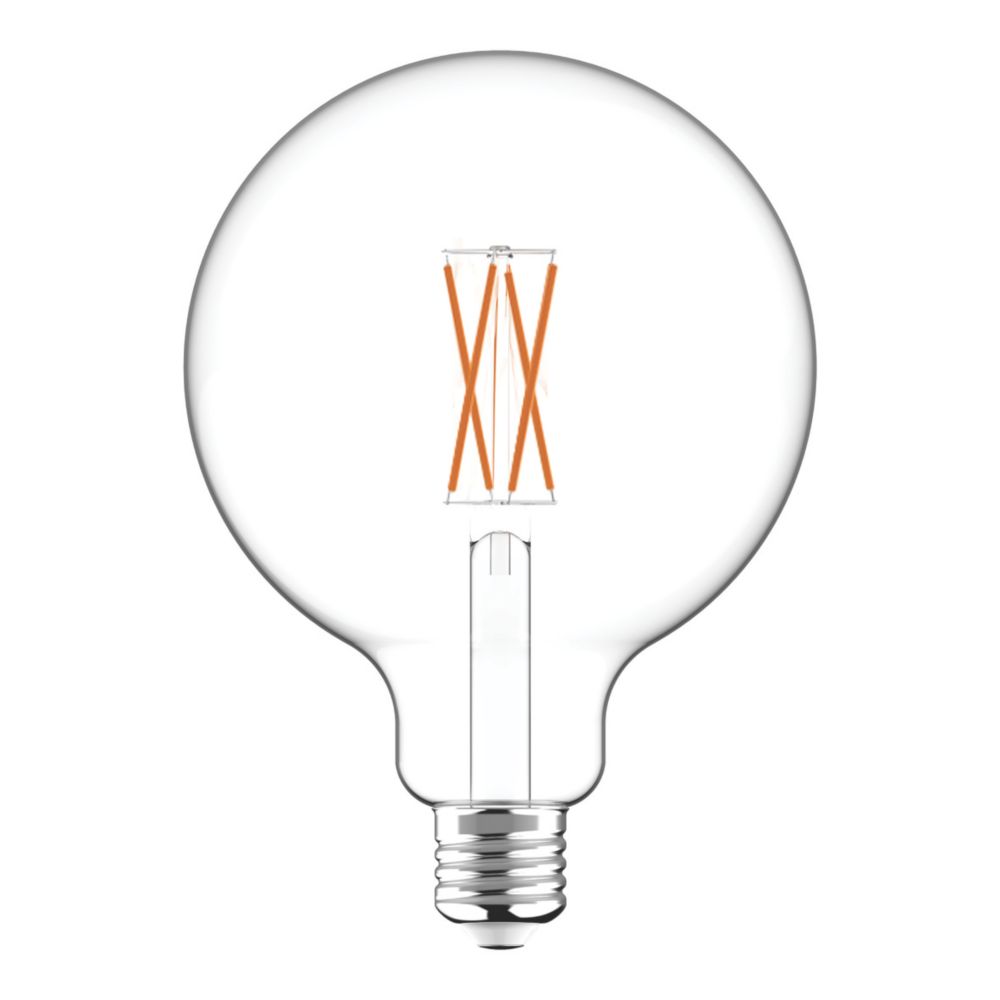 LAP E27 G125 LED Virtual Filament Light Bulb 470lm 2.2W Screwfix