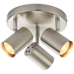 Saxby Toro Round 3-Light Spotlight Satin Nickel