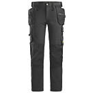 Snickers 6271 Full Stretch Trousers Black 35" W 32" L