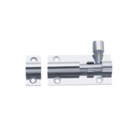 Smith & Locke Barrel Door Bolt Polished Chrome 63mm
