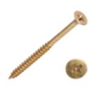 Goldscrew  PZ Double-Countersunk Thread Cutting Multipurpose Screws 5mm x 70mm 100 Pack
