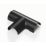 D-Line Black Micro+ Trunking Equal Tees 20mm x 10mm 2 Pack
