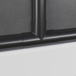 D-Line Black Micro+ Trunking Equal Tees 20mm x 10mm 2 Pack