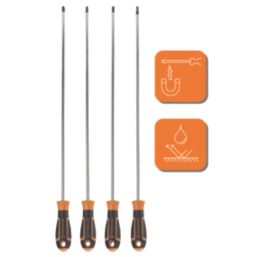 Magnusson  Mixed Long Reach Screwdriver Set 4 Pcs