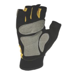 DEWALT Performance Fingerless Gloves Black / Yellow / Grey Medium