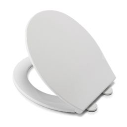 Croydex Capri Soft-Close Toilet Seat Polypropylene White