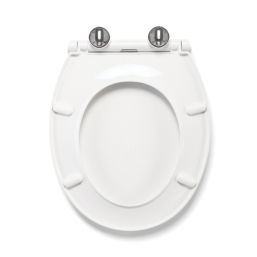 Croydex Capri Soft-Close Toilet Seat Polypropylene White