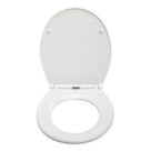 Croydex Capri Soft-Close Toilet Seat Polypropylene White