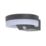 Lutec Runda Outdoor LED Solar Wall Light With PIR Sensor Dark Grey 1300lm