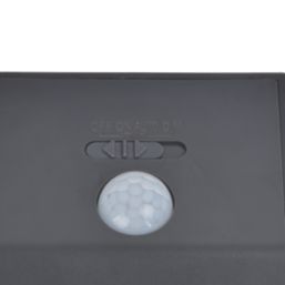 Lutec Runda Outdoor LED Solar Wall Light With PIR Sensor Dark Grey 1300lm