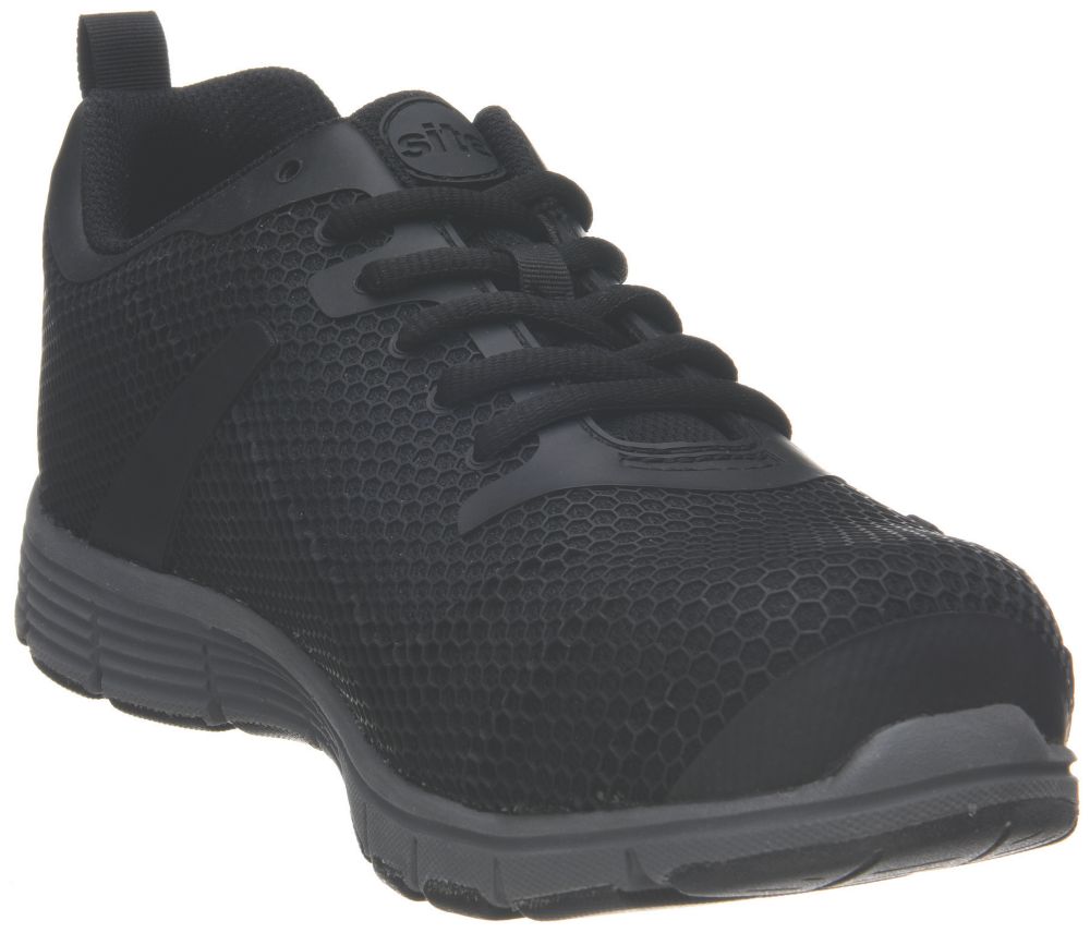 Wide fitting store safety trainers