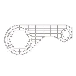 Flomasta  Double Ended Plumbing Spanner 1"-2 1/2"