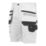 Site Kirksey Shorts White/Grey 38" W