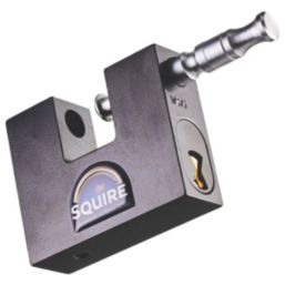 Squire Hi Security Hardened Steel  Weatherproof  Container Padlock 80mm