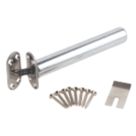 Smith & Locke Concealed Door Closer Radius Polished Chrome 95° 144.5mm