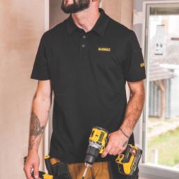 DEWALT Jackson Polo Shirt Black Medium 39" Chest