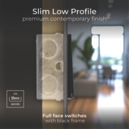 British General Evolve 20A 16AX 3-Gang 2-Way Light Switch  Copper