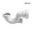 Flomasta  Shallow Round Bath P Trap White 40mm