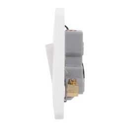 Schneider Electric Lisse 50A 1-Gang DP Cooker Switch White with LED