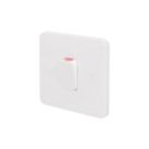 Schneider Electric Lisse 50A 1-Gang DP Cooker Switch White with LED