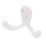 Smith & Locke Double Robe Hooks White 49mm 5 Pack