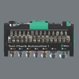Wera Tool-Check Automotive 1 1/4" Drive Compact Ratchet & Accessory Set 38 Pieces