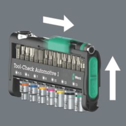 Wera Tool-Check Automotive 1 1/4" Drive Compact Ratchet & Accessory Set 38 Pieces