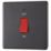 LAP  45A 1-Gang DP Cooker Switch Slate Grey with LED