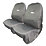 Hilka Pro-Craft Single Front Seat Cover 1350mm x 650mm Black 2 Pack