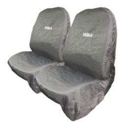 Hilka Pro-Craft Single Front Seat Cover 1350mm x 650mm Black 2 Pack