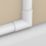 D-Line White Micro+ Trunking Flat Bends 20mm x 10mm 2 Pack