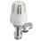 Pegler  15mm x 1/2" Chrome Angled Standard Thermostatic Radiator Valve Head & Body