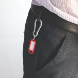 Essentials Karabiners Silver 60mm x 6mm 10 Pack