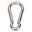 Essentials Karabiners Silver 60mm x 6mm 10 Pack