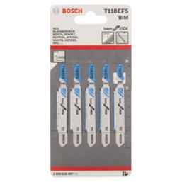 Bosch  T118EFS Sheet Stainless Steel Jigsaw Blades 83mm 5 Pack