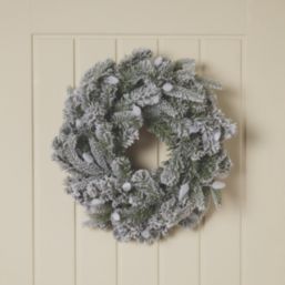 Octanis 500mm Indoor  Battery LED Pre Lit Artificial Christmas Wreath
