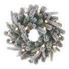 Octanis 500mm Indoor  Battery LED Pre Lit Artificial Christmas Wreath