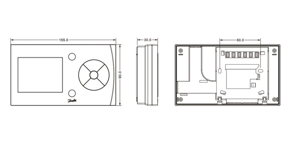 Danfoss TS710 V2 Digital Single Channel Timer Screwfix