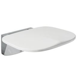ETAL Wall Mounted Fold Down Shower Seat White
