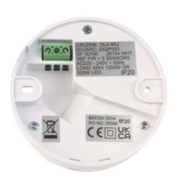 Zink Thebe Indoor White PIR Sensor 360°