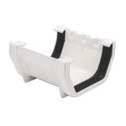 FloPlast  uPVC Square Union Bracket White 114mm