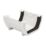 FloPlast  uPVC Square Union Bracket White 114mm