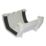 FloPlast  uPVC Square Union Bracket White 114mm