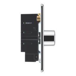LAP  3-Gang 2-Way LED Dimmer Switch  Polished Chrome with Colour-Matched Inserts